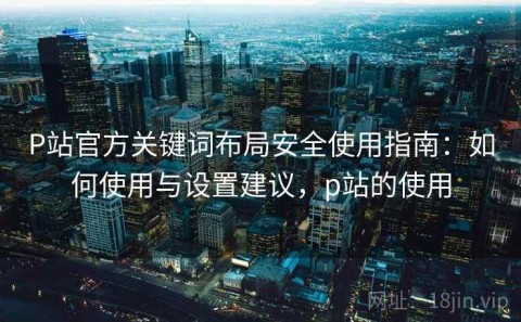 P站官方关键词布局安全使用指南：如何使用与设置建议，p站的使用
