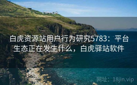 白虎资源站用户行为研究5783：平台生态正在发生什么，白虎驿站软件