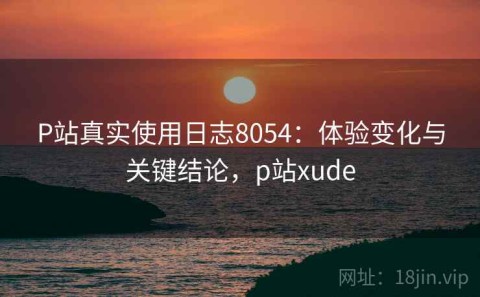 P站真实使用日志8054：体验变化与关键结论，p站xude