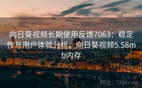 向日葵视频长期使用反馈7063：稳定性与用户体验分析，向日葵视频5.58mb内存