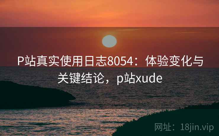 P站真实使用日志8054：体验变化与关键结论，p站xude