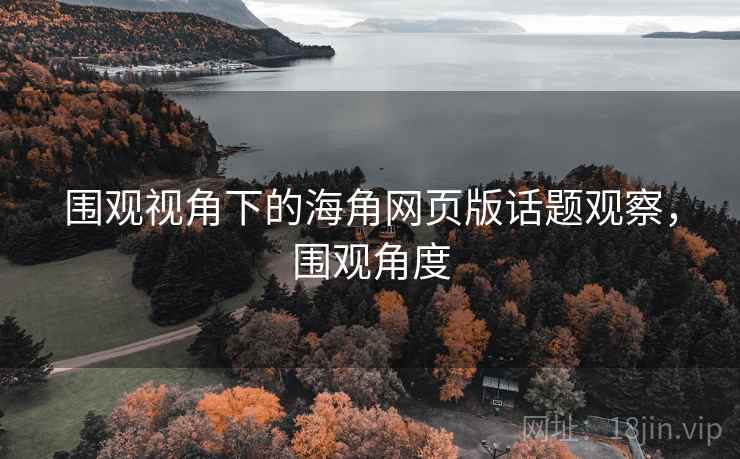 围观视角下的海角网页版话题观察，围观角度